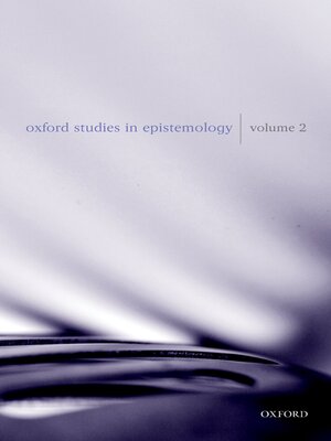 cover image of Oxford Studies in Epistemology